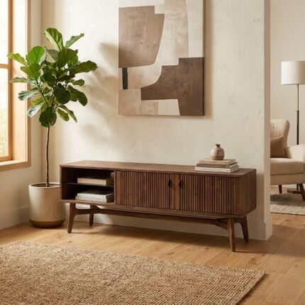Exclusive Modern Urban Loft Sideboard for Living Room (Solid Wood)