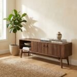 Exclusive Modern Urban Loft Sideboard for Living Room (Solid Wood) - Image 4