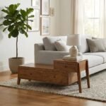 Solid Wood Curved Sideboard Cabinet - Image 2