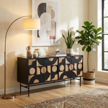 Exclusive Wooden Credenza Sideboard Cabinet for Modern Homes