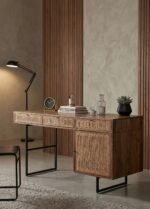 Handcrafted Wooden Feast Flow Table