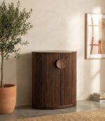 Handcrafted Solid Wood Hutch Cabinet