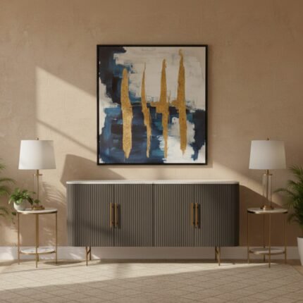 Elegant Handcrafted Solid Wood Breeze Frame Cabinet