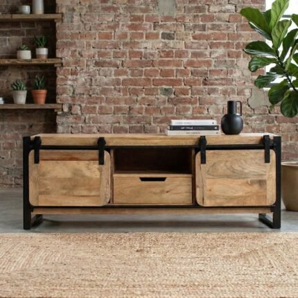 Exclusive Modern Wooden Liquor Sideboard with Storage