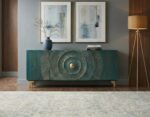 Handcrafted Wooden Golden Sunset Sideboard