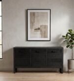 Exclusive Rustic Wooden Oak Sideboard for Dining Room (Solid Wood)