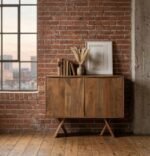 Solid Wood 2-Door Sideboard Cabinet