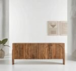 Solid Wood Elora 4-Door Sideboard Cabinet