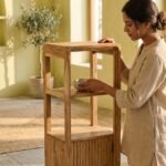 corner shelf high quality wooden - Image 2