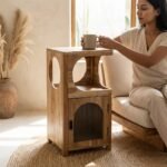 display shelf Perfect for living room, bedroom, or office décor (Solid Wood )