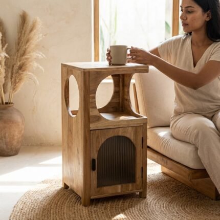 display shelf Perfect for living room, bedroom, or office décor (Solid Wood )