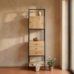 Elegant solid wood construction with natural finish