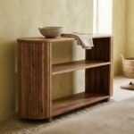 Exclusive Handcrafted Wooden Corner Shelf - Image 4