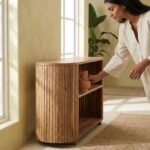 Exclusive Handcrafted Wooden Corner Shelf - Image 3