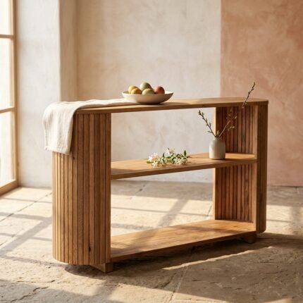 Exclusive Handcrafted Wooden Corner Shelf