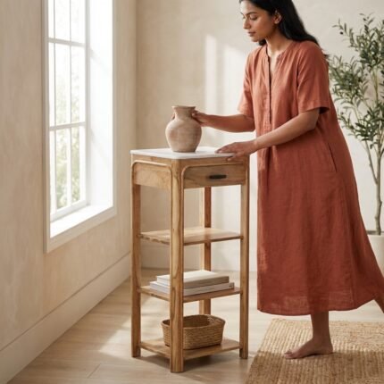 Forest Edge Shelf in Solid Wood