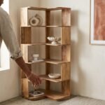 Handcrafted solid wood floating shelf