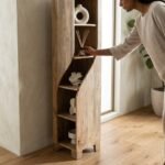 Luxury Rustic Wooden Shelf | Solid Wood Wall Decor