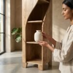 Luxury Rustic Wooden Shelf | Solid Wood Wall Decor - Image 3