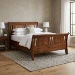 Exclusive Handcrafted Wooden High-Frame Bed