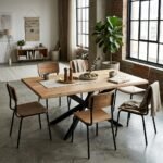 Exclusive Urban Wood Dining Table - Image 3