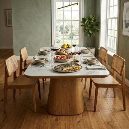 Handcrafted Luxury Zen Harmony Wooden Table