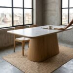 Handcrafted Luxury Zen Harmony Wooden Table - Image 3