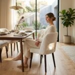 Wooden Minimalist Simple Design Dining Table - Image 3