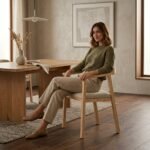 Solid Oak Nordic Dining Chair - Image 2