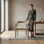 Solid Oak Nordic Dining Chair - Image 3