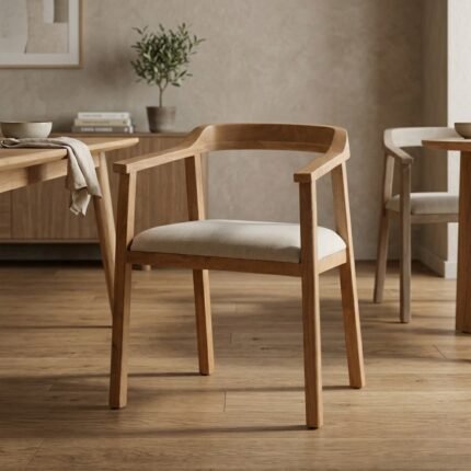Solid Oak Nordic Dining Chair
