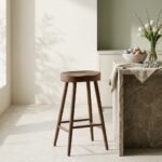 Elegant Wooden Kitchen Counter Stool – Durable & Comfortable - Image 3