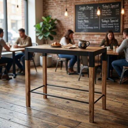 Exclusive HandCraft Loft Line Wood Bar Table