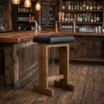 Exclusive Handcrafted Wood Drift Chest Stool