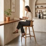 Exclusive Wooden Handcrafted Cane Bar Stool