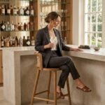 Exclusive Wooden Handcrafted Cane Bar Stool - Image 2