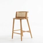 Exclusive Wooden Handcrafted Cane Bar Stool
