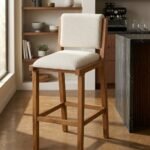 Luxury Modern Wooden Bar Chair Upholstery – Perfect for Home Bars - Image 4