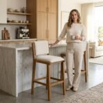 Luxury Modern Wooden Bar Chair Upholstery – Perfect for Home Bars - Image 2