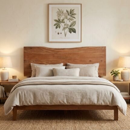 Exclusive Solid Wood Chateau Bed Headboard (Mango Wood)