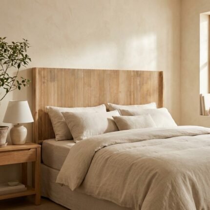 Handcrafted premium solid wood Headboard