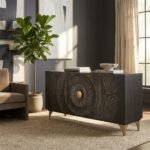 Exclusive Handcrafted Wooden Modern Heritage Sideboard - Image 4