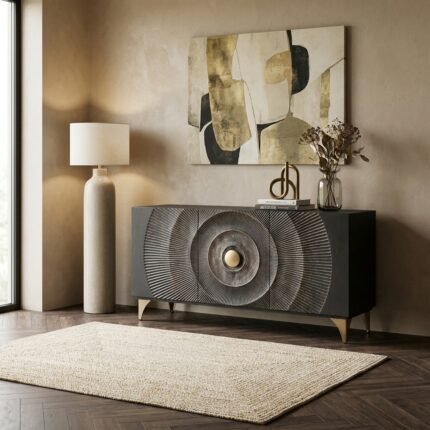 Exclusive Handcrafted Wooden Modern Heritage Sideboard