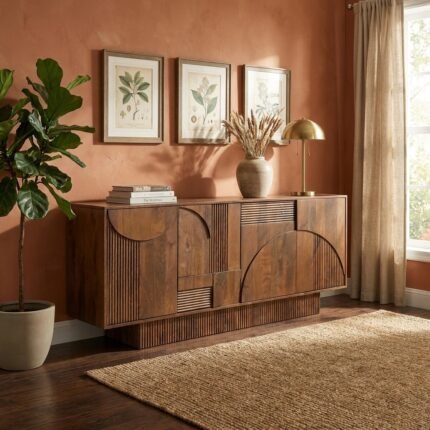 Exclusive HandCraft Magnetic Door TV Cabinet
