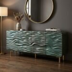 Exclusive Handcrafted Black Lagoon Sideboard (Solid Wood) - Image 3