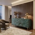 Exclusive Handcrafted Black Lagoon Sideboard (Solid Wood) - Image 2