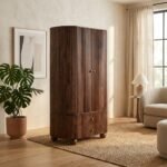 Handcrafted Solid Wood Chalet Collection Cabinet - Image 2