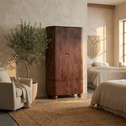 Handcrafted Solid Wood Chalet Collection Cabinet