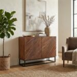 Exclusive Solid Wood Black Lagoon Handcrafted Sideboard - Image 4