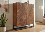 Exclusive Solid Wood Black Lagoon Handcrafted Sideboard - Image 12